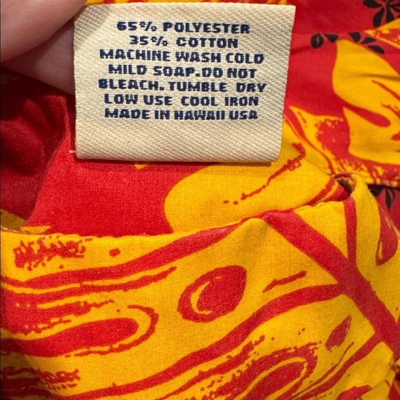 Hawaiian Tropical Leaf House Dress Royal Creation Made in Hawaii Size XL​ - Picture 5 of 5